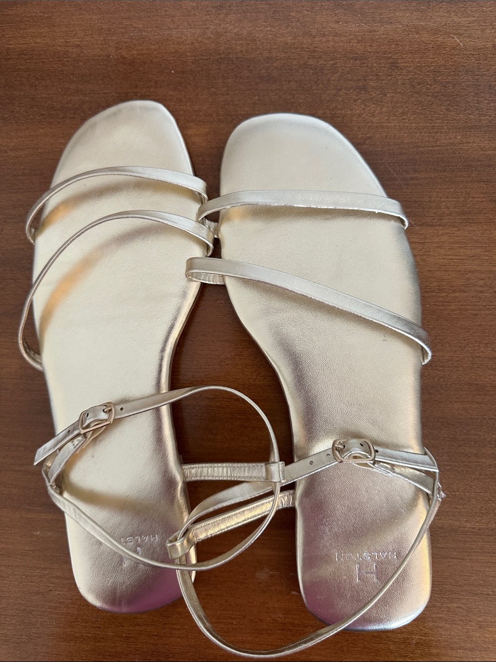 Gold Halston Sandals